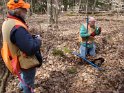 Taking photos of the well site.